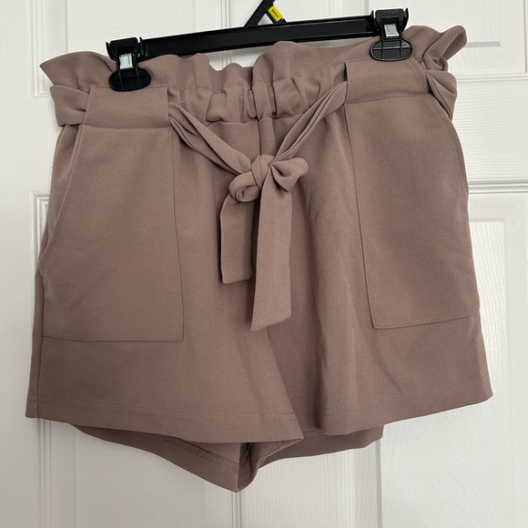 Urban Planet Pants - NWOT Rose High-Waisted Paperbag Shorts